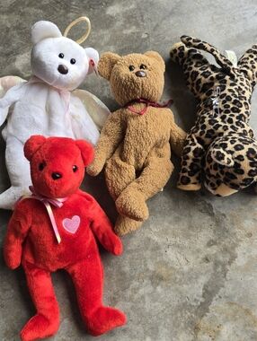 HALO the Angel Bear TY Beanie Baby Bundle 4